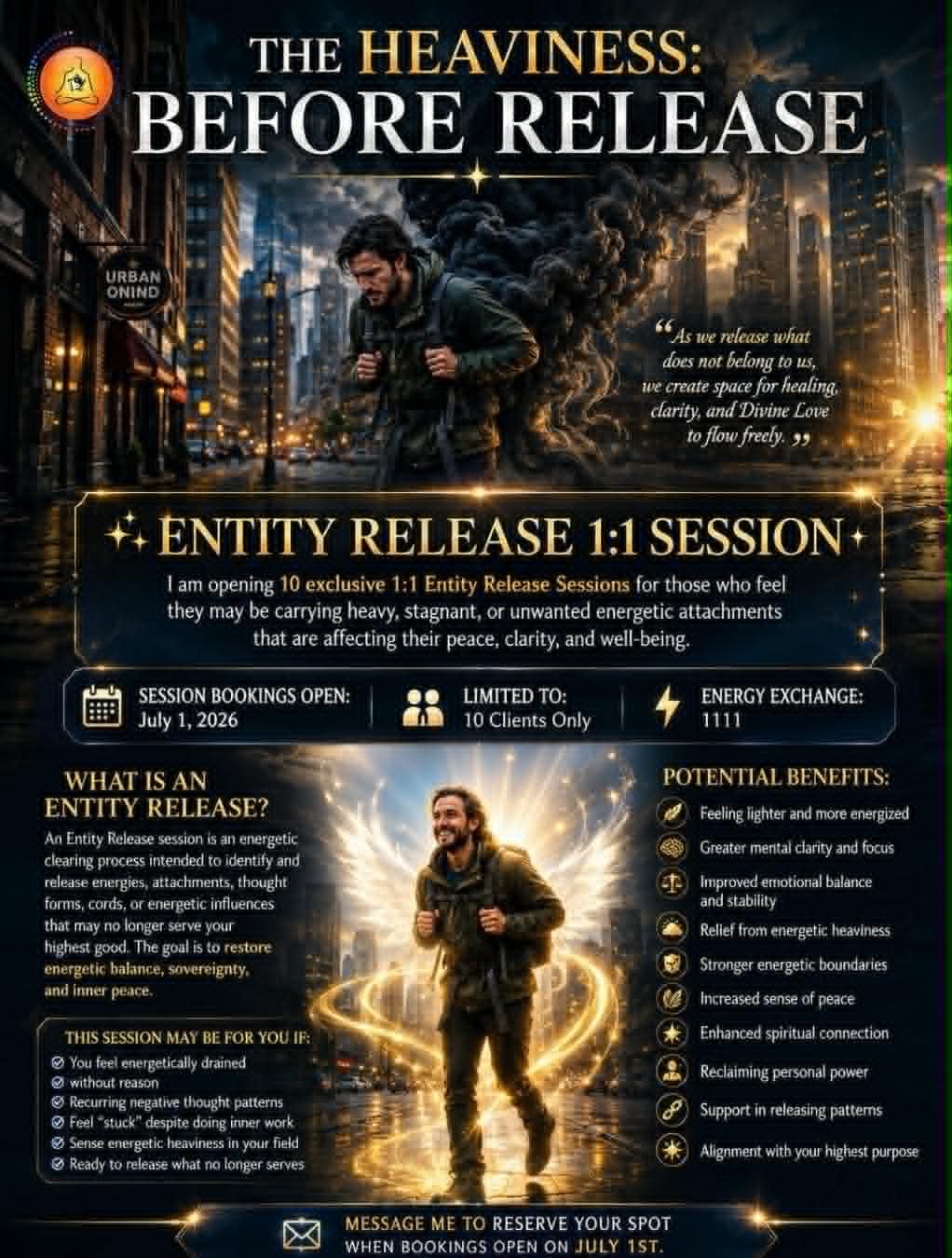 Entity Release 1:1 Session